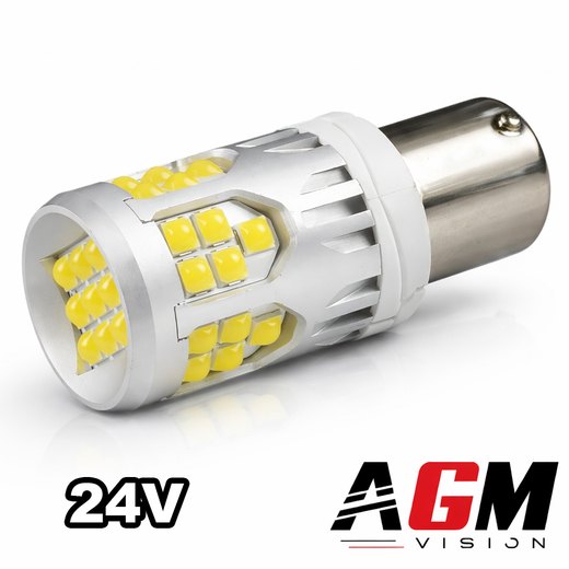 Żarówka LED P21/5W-BAY15D - UltraBoost 24V Biały – Wysoka moc, bez wentylatora Żarówka LED P21/5W-BAY15D - UltraBoost 24V Biały – Wysoka moc, bez wentylatora