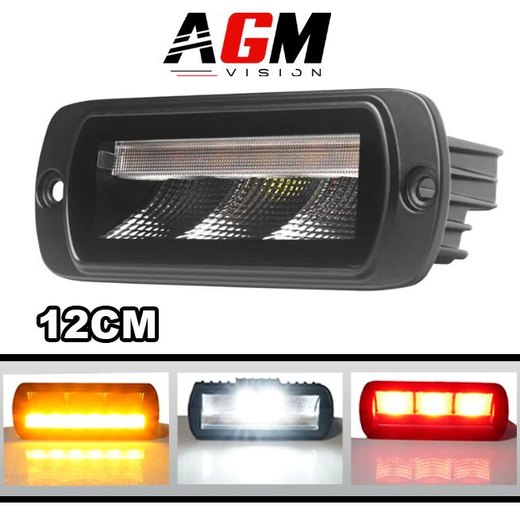 Mini zapuštěná zadní LED lišta - 12 cm - 5 funkcí, 10 wattů, 4x4, buggy, SSV a ATV Mini zapuštěná zadní LED lišta - 12 cm - 5 funkcí, 10 wattů, 4x4, buggy, SSV a ATV