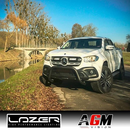 Integrert LED-sett for grill / frontgrill Mercedes X-Class 2017+ – 2x Lazer Triple-R 750