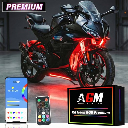 Univerzální PREMIUM RGB LED neonová sada pro motocykl Univerzální PREMIUM RGB LED neonová sada pro motocykl