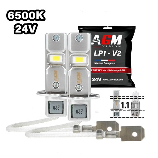 LED-lamppusarja H3 LP1 - 24V - Valkoinen 6000K LED-lamppusarja H3 LP1 - 24V - Valkoinen 6000K