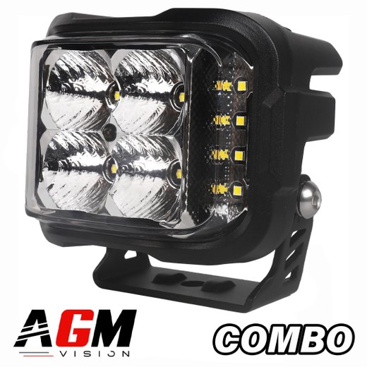 Τετράγωνος προβολέας LED 52W Hyper Side Combo Τετράγωνος προβολέας LED 52W Hyper Side Combo