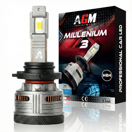 LED-pære HB4 - 9006 Millenium 3 Ultra Can-bus V2, 72 Watts LED-pære HB4 - 9006 Millenium 3 Ultra Can-bus V2, 72 Watts