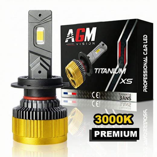 LED-lampa H7 Titanium XS gul 3000 K – 110 W, ultrakraftfull LED-lampa H7 Titanium XS gul 3000 K – 110 W, ultrakraftfull
