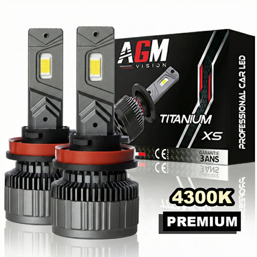 Zestaw żarówek LED H9 Titanium XS - V2 - ciepła biel 4300 K Zestaw żarówek LED H9 Titanium XS - V2 - ciepła biel 4300 K