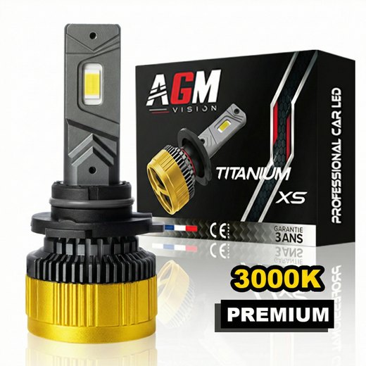 LED-polttimo HB4 - 9006 Titanium XS keltainen 3000 K – 110 W, ultra-tehokas LED-polttimo HB4 - 9006 Titanium XS keltainen 3000 K – 110 W, ultra-tehokas