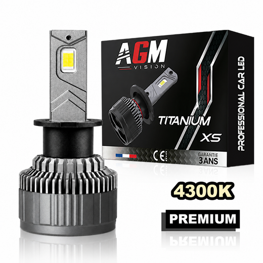 Bec LED H3 Titanium XS - V2 - alb cald 4300K Bec LED H3 Titanium XS - V2 - alb cald 4300K