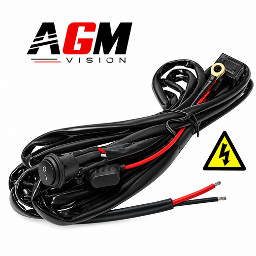 Ultrahoogvermogen-kabelboom van 520 watt voor ledlichtbalk of extra koplamp Ultrahoogvermogen-kabelboom van 520 watt voor ledlichtbalk of extra koplamp