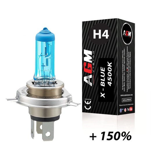 1 żarówka halogenowa H4 55W X-BLUE 4500K 1 żarówka halogenowa H4 55W X-BLUE 4500K