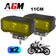 SARJA 2 MINI LED-VALOPALKKIA MOOTTORIPYÖRÄÄN DARK RACER GOLD DRIVING 11 CM