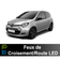 Pack LED Feux de croisement/route Renault Twingo 2 2007 à 2014 - 70 watts - 10 100 lumens