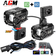 Kit 2 mini phares LED Moto VX-Evo 80 Croisement / Route 80 Watts