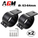 KIT 2 SUPPORTS TUBE 63-64MM BARRE LED