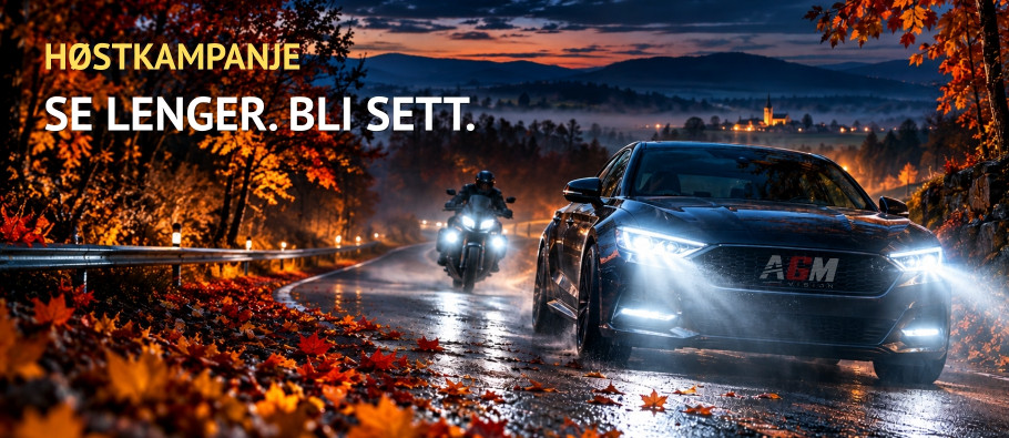 Kampanje på LED, pærer og belysningstilbehør til bil, motorsykkel og lastebil.