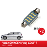 PACK LED Miroirs de courtoisie droite et gauche Volkswagen Golf 7