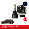 PACK LED Feux de route Peugeot 3008 II de 2016 à 2020