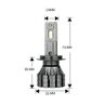 Kit LED-pærer H7 VENTIRAD PRO 24V
