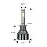 Kit Ampoules LED H1 VENTIRAD PRO 24V