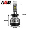 Kit ampoules LED H7 Thallium compétition 170W - V2
