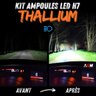 Kit ampoules LED H7 Thallium compétition 170W - V2