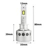Kit ampoules LED H1 Thallium 24V, compétition, ultra puissante, 170 WATTS, 32 000 LUMENS