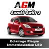 PACK LED Éclairage Plaque d'Immatriculation Suzuki Swift 2 de 2004 à 2010