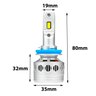 Kit becuri LED H11 Thallium 24V, Competiție, Ultra Puternic, 170 WATTS, 32 000 LUMENS