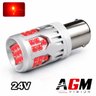 Ampoule LED P21W-BA15S - UltraBoost 24V Rouge, Stop & Antibrouillard