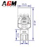 Ampoule LED T15-W16W VORTEK - Blanc
