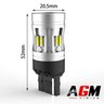 Ampoule LED T20 W21W VORTEK MAX (blanc) - Feux de recul