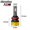 Kit LED-lampor H11 Titanium XS gul 3000 K