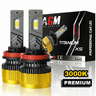 Kit LED-lampor H11 Titanium XS gul 3000 K