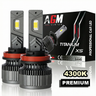 Κιτ λαμπτήρων LED H16 Titanium XS - V2 - θερμό λευκό 4300 K