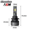 LED-pæresæt HB4 - 9006 Titanium XS - V2 - varm hvid 4300 K