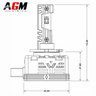 Kit ampoules LED D1S/D1R Y-Novium, technologie exclusive