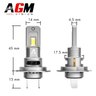 Kit ampoules LED H7 GTR PRO 1:1 ventilé