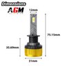 Kit ampoules LED H1 Titanium XS - V2 - jaune 3000 K