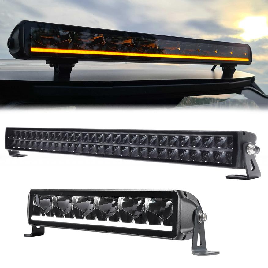 Barre LED 28 Pouces 396W Triple Rangée - Combo Flood/spot, 39600LM, IP67, Pour 4x4, SUV, Bateaux éclairage Flood Spot Combiné