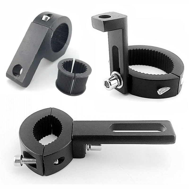 Lot De 2 Supports De Phare Moto – Tubes 17 à 22 Mm, Alu CNC, Pour Projecteurs Et Feux Auxiliaires