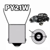 Tutte le nostre lampadine Led Py21w-bau15s, 3V, 6V, 12V