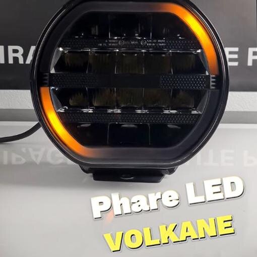 Faro LED Volkane 220W Rotativo de 23cm, Largo alcance - Camión Faro LED Volkane 220W Rotativo de 23cm, Largo alcance - Camión
