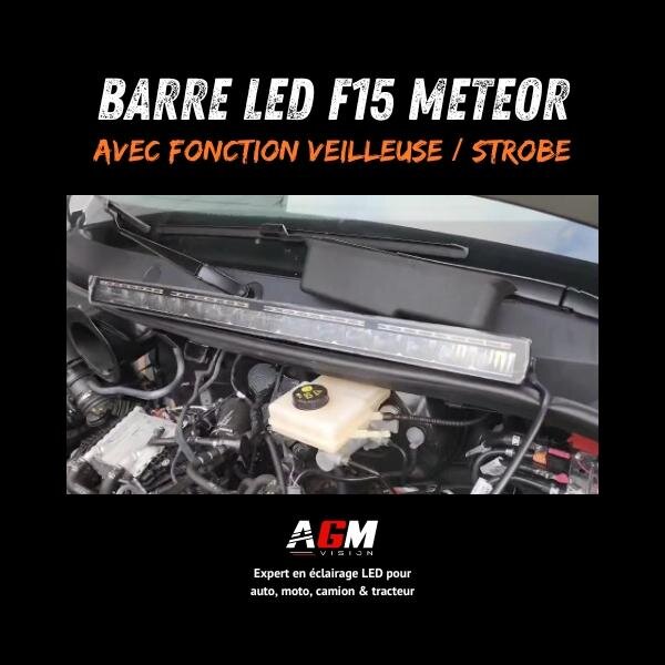 BARRA DE LED F15 METEOR + STROBE 52 CM, 150 WATTS, 17 500 LÚMENS BARRA DE LED F15 METEOR + STROBE 52 CM, 150 WATTS, 17 500 LÚMENS