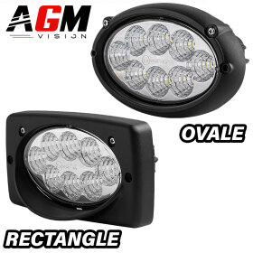 INBOUWBARE OVALE LED WERKLAMP 40W - AGM Vision