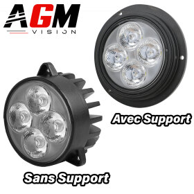 RONDE INBOUWBARE LED WERKLAMP 40W - SPOT - AGM Vision