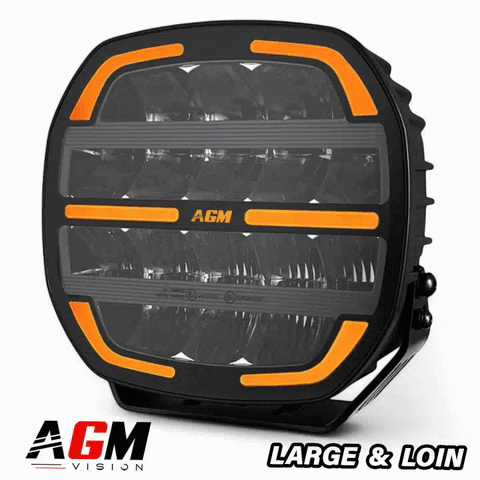 OXMO V2 LEDライト：長距離照射＆広い直径 Ø 17 cm ＆ Ø 22 cm - 192ワット - AGM Vision