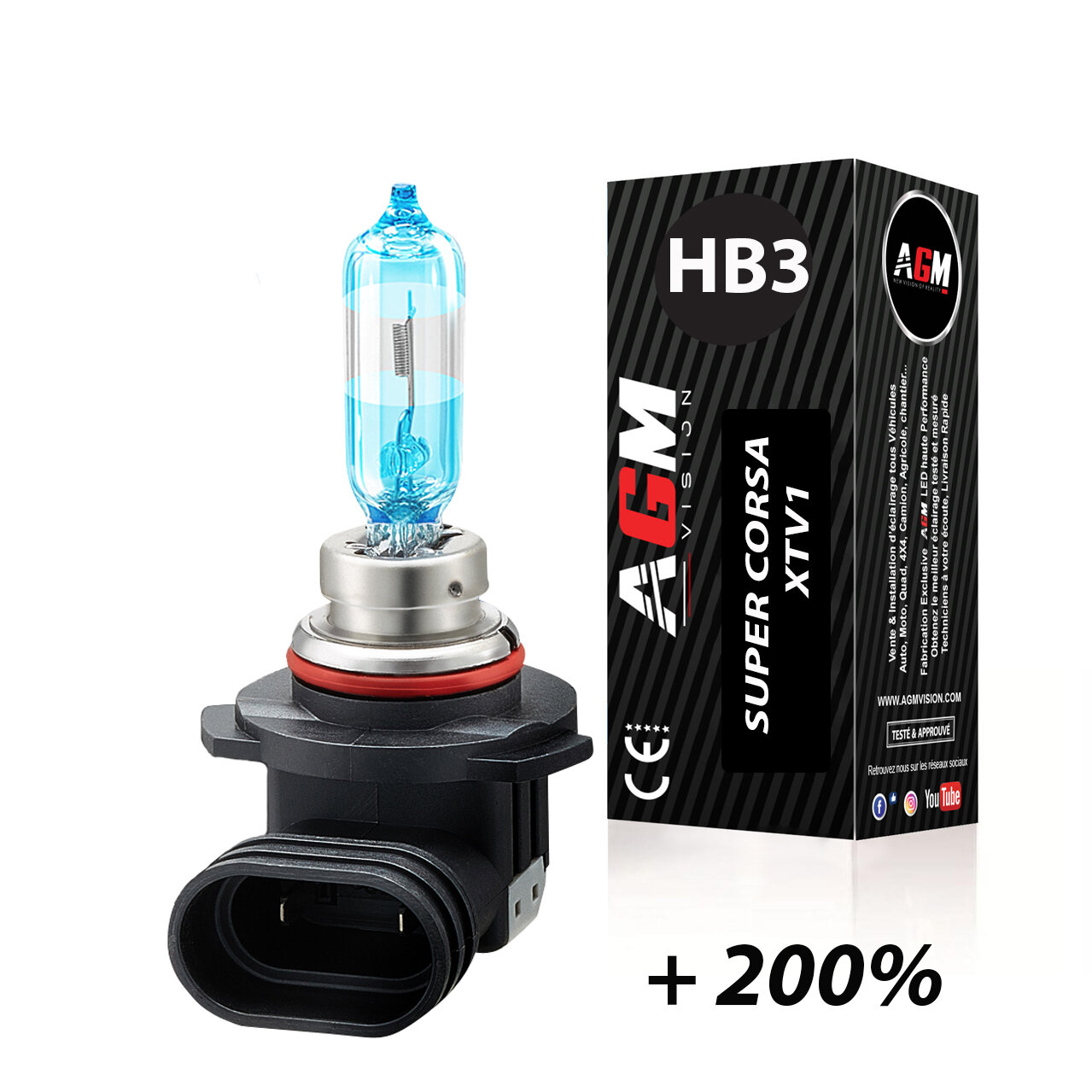 ハロゲンバルブ HB3-9005 60W SUPER CORSA X-TV1 1個 ハロゲンバルブ HB3-9005 60W SUPER CORSA X-TV1 1個