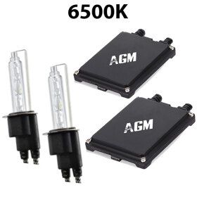 Kit ampoules xénon H3 55W Flash Start blanc - AGM Vision