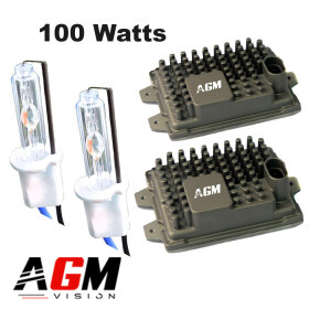 Kit Ampoules Xénon H3-ULTRA 100W Blanc - AGM Vision