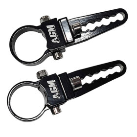 CONFEZIONE 2 SUPPORTI XS PER BARRA LED, FISSAGGIO SU TUBO - AGM Vision