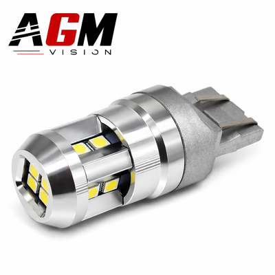 T20 W21⁄5W 0 LED バルブ | ダブル ホワイト 爆光 レッド ランプ LED